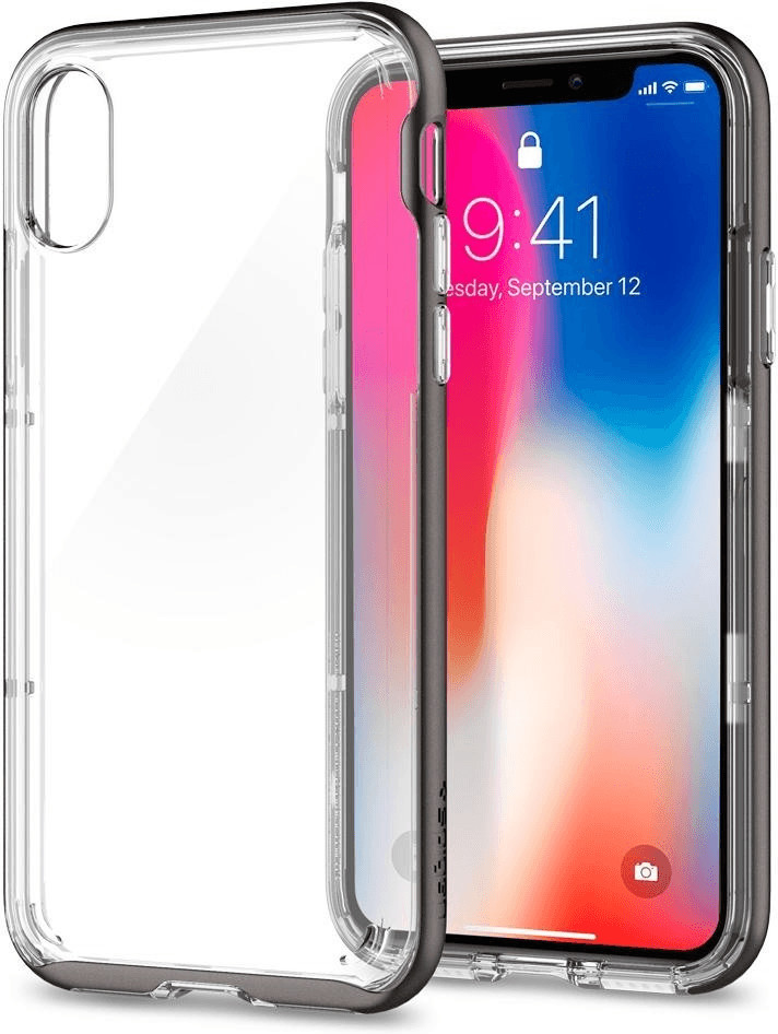 Spigen Case Neo Hybrid Crystal (iPhone X) Gunmetal