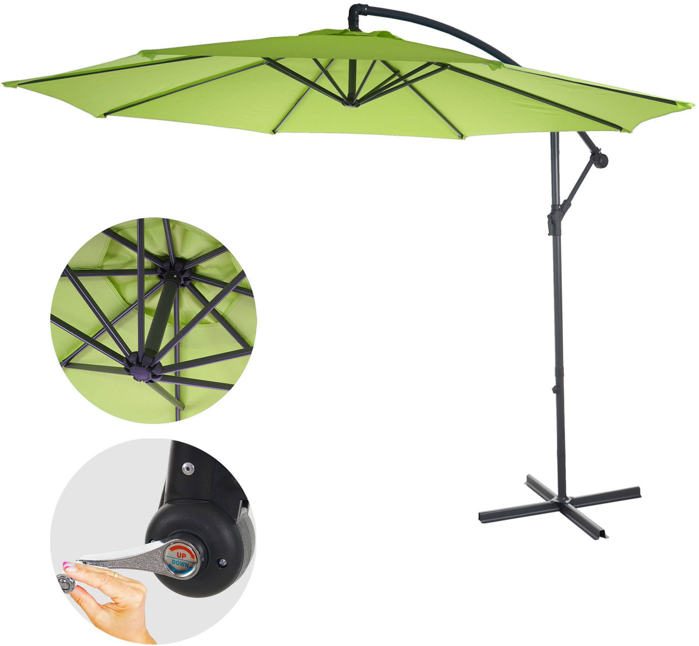 Mendler Acerra 300 cm citron vert