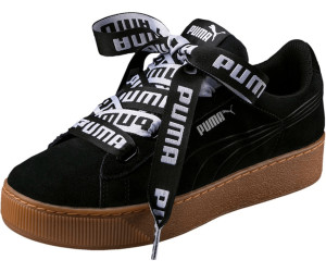 Puma vikky platform ribbon bold black clearance