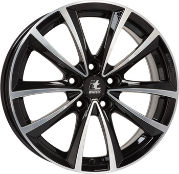 itWHEELS Elena (6,5x16) gloss black polished