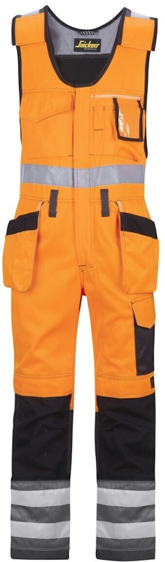 Snickers 0213 High-Vis One-piece Trousers visibility orange/muted black
