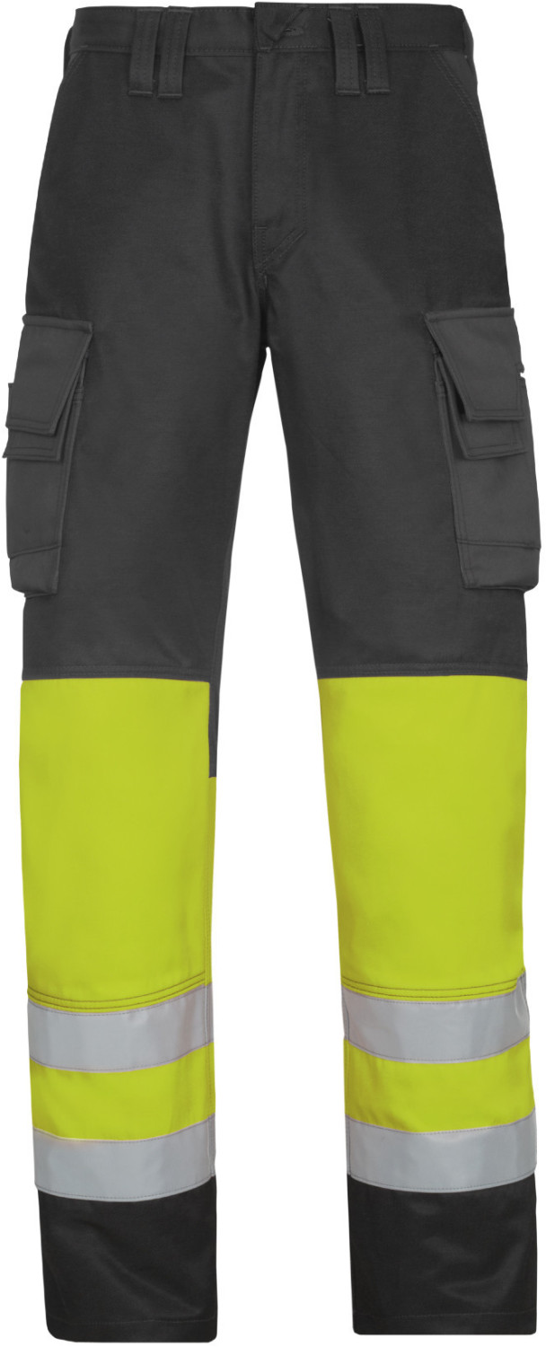 Snickers 3833 High-Vis Trousers Class 1 muted black/high visibility orange