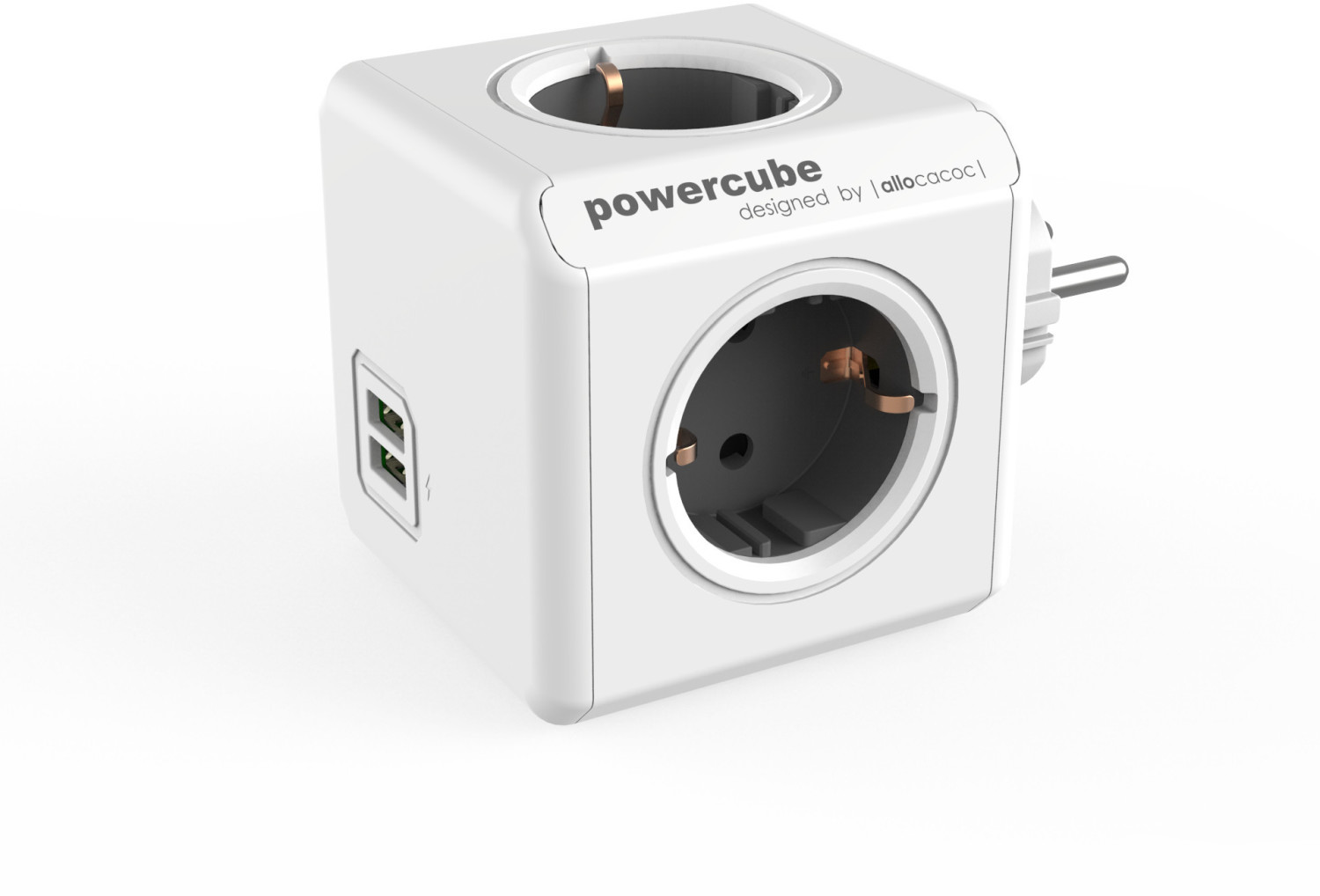 Allocacoc PowerCube DuoUSB Original grey