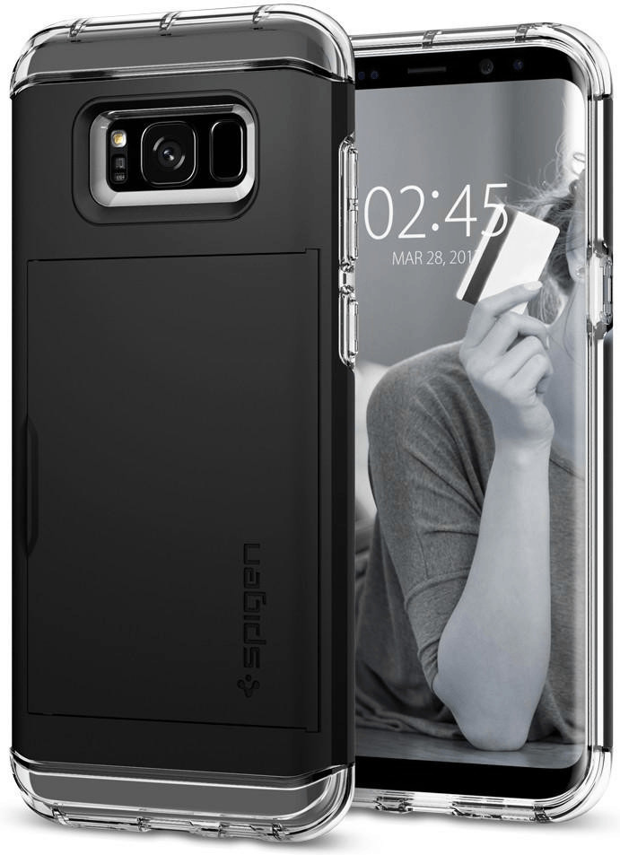 Spigen Case Crystal Wallet (Samsung Galaxy S8) Black
