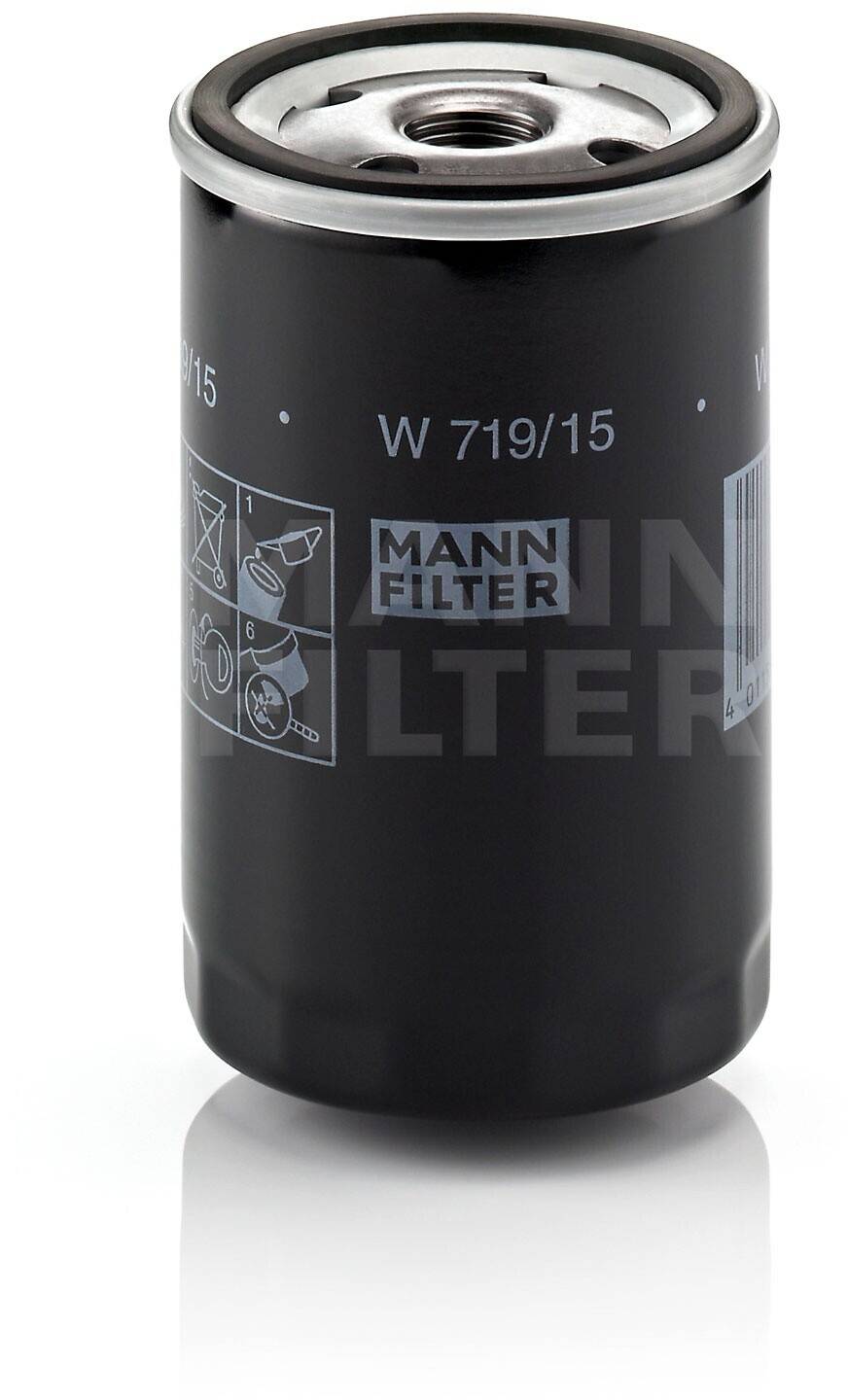 W 719/15 (10) MANN-FILTER Filtro olio Cartuccia filtro