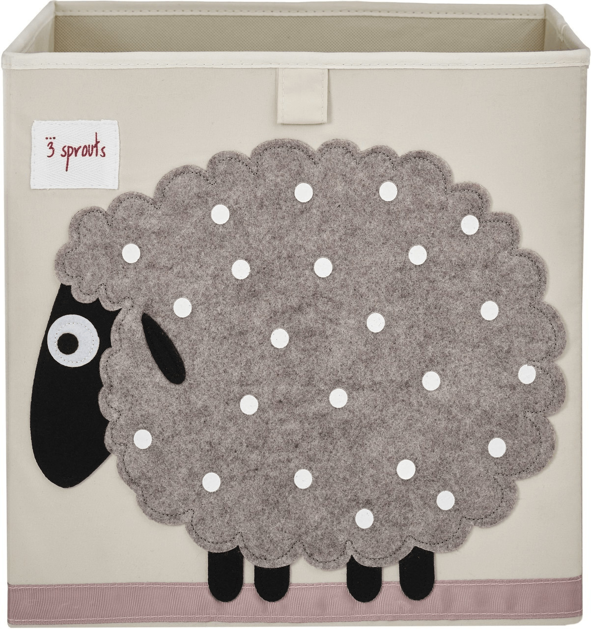 3 Sprouts Cube de rangement mouton