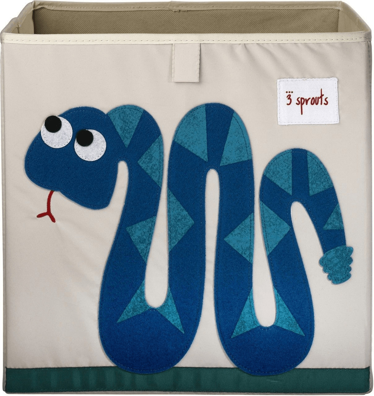 3 Sprouts Cube de rangement serpent