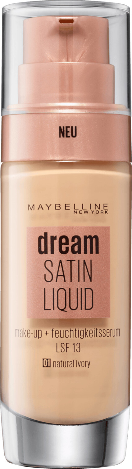 Gemey Maybelline Dream Satin Liquid Foundation 01 Natural Ivory (30ml)