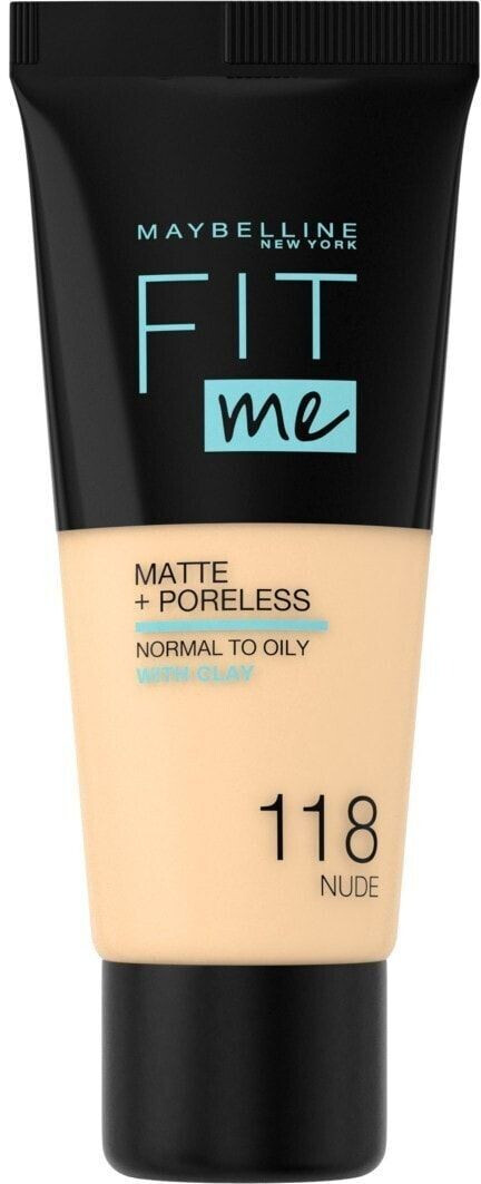 Gemey Maybelline Fit me! Matte + Poreless Make-up 118 Light Beige (30ml)