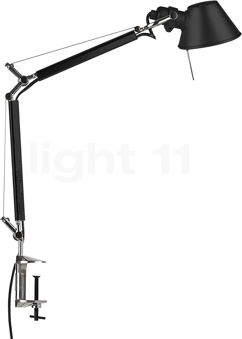 Artemide Tolomeo Micro mit Tischklemme black