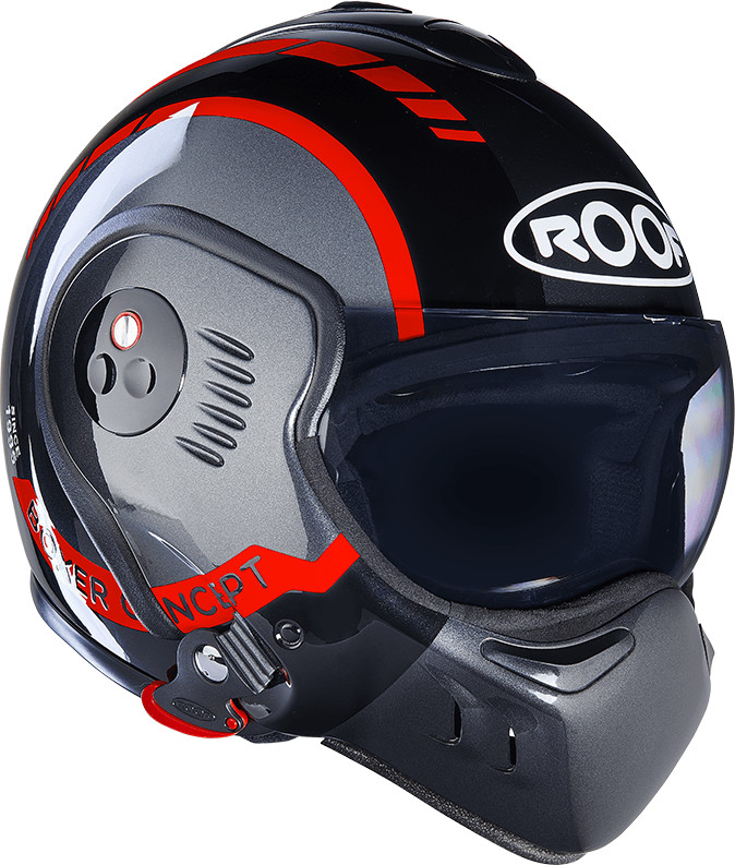 Roof Boxer V8 LP20 noir/metal/rouge