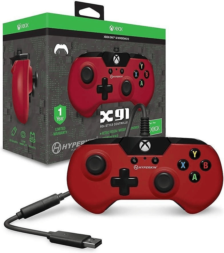 Buy Hyperkin X91 Wired Xbox One Controller (Red) from £45.95 (Today
