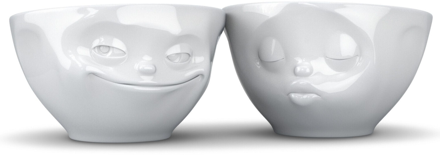 TV-Shop Small Bowls 2x Set Grinning & Kissing