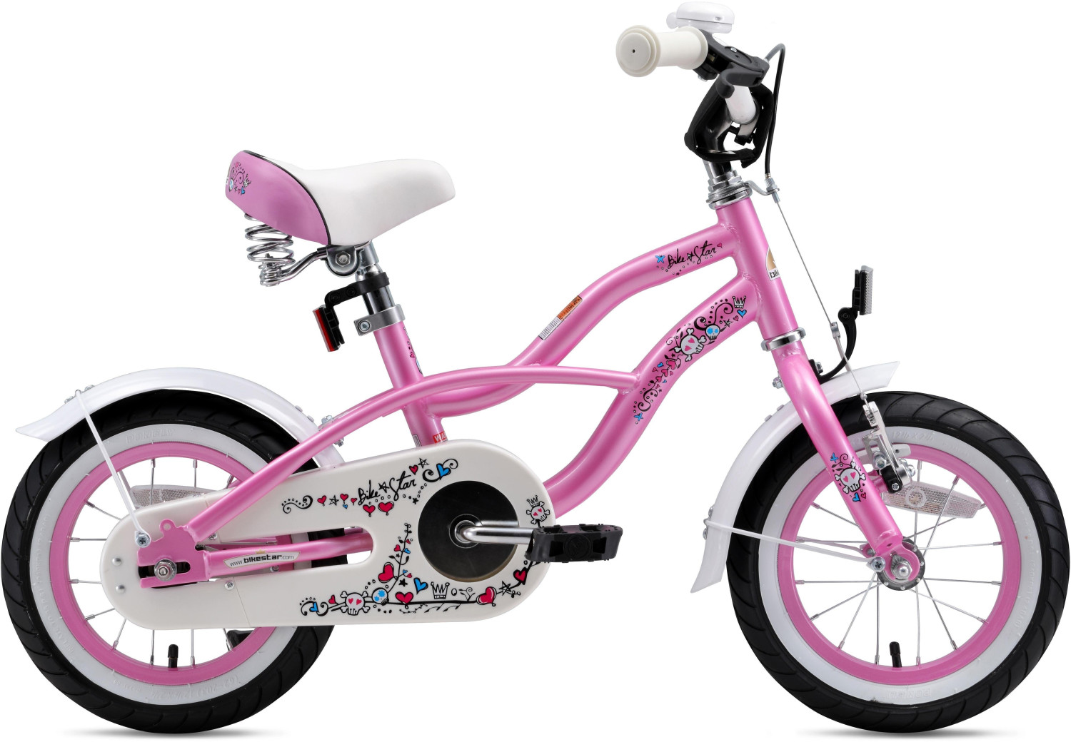 hudora fahrrad 12 zoll violett pink schmetterlingsdesign