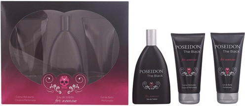 Instituto Español Poseidon The Black Woman Set (EdT 150 ml + BL 150 ml + SG 150 ml)