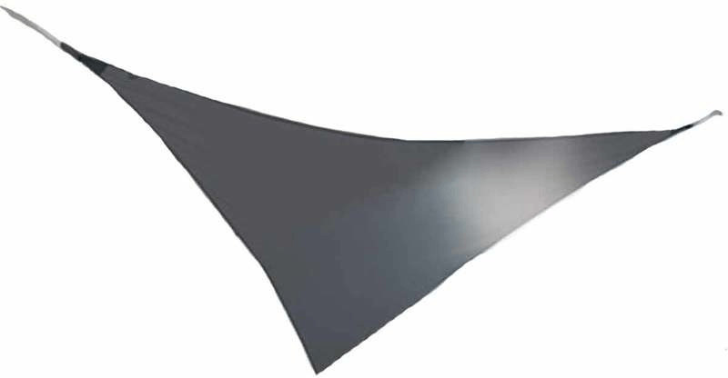 JardiDéco Voile d'ombrage triangulaire 3,60 m ardoise