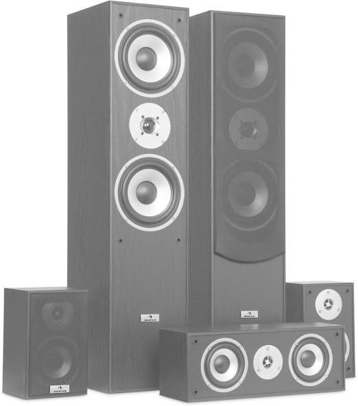Auna Surround Speaker Set Home Cinema 335W