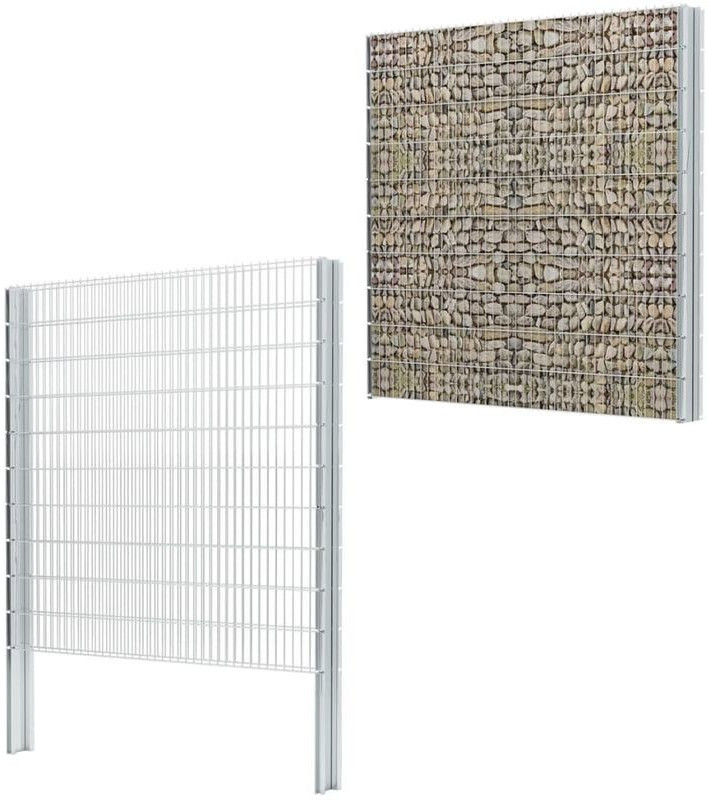 vidaXL Ensemble clôture gabion 2008 x 2030 mm - 6 m