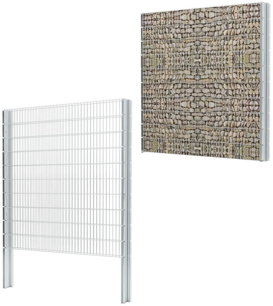 vidaXL Ensemble clôture gabion 2008 x 2030 mm - 8 m