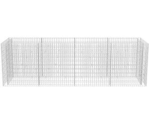 vidaXL Gabionenkorb Pflanzkasten Gemüse-Hochbeet Gabione Stahl 120×30×50 cm