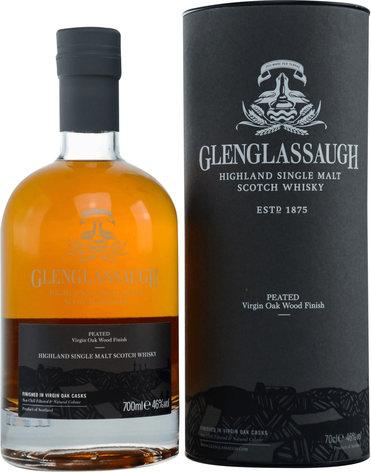 Glenglassaugh Peated Virgin Oak Wood Finish 0,7 L 46 %
