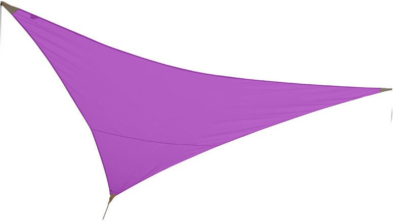JardiDéco Voile d'ombrage triangulaire 3 x 3 x 3 violine