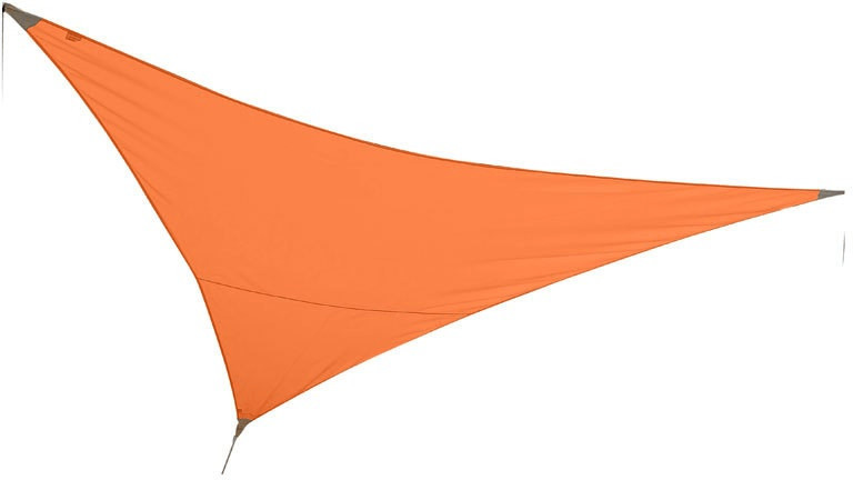 JardiDéco Voile d'ombrage triangulaire 3 x 3 x 3 mandarine