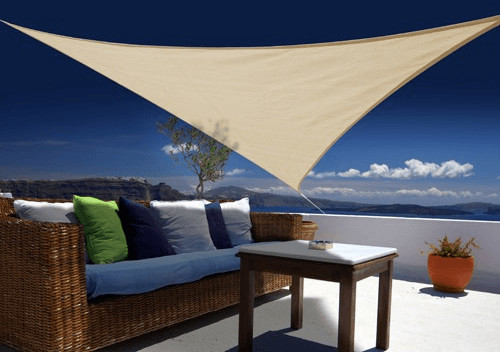 JardiDéco Voile d'ombrage triangulaire Austral 3,60 m