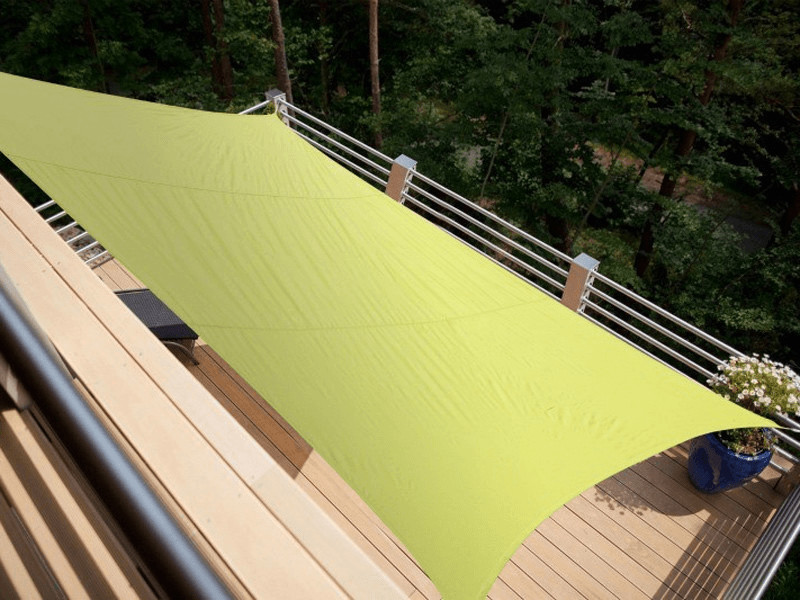 JardiDéco Voile d'ombrage rectangulaire 3 x 2 m vert anis