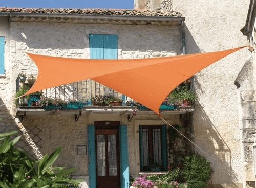 JardiDéco Voile d'ombrage carrée 3,60 m Terracotta