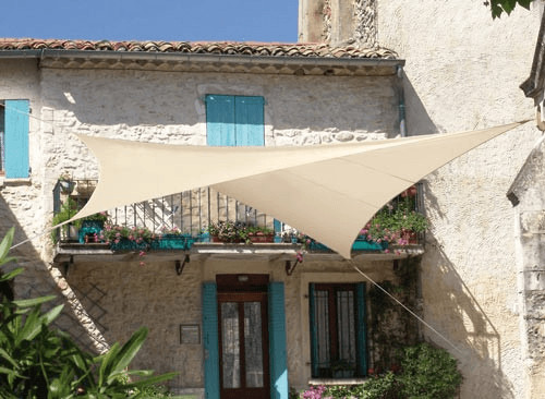 JardiDéco Voile d'ombrage carrée 3,60 m sable