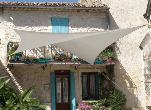 JardiDéco Voile d'ombrage carrée 3,60 m taupe