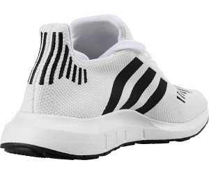 adidas swift run heather black & white shoes