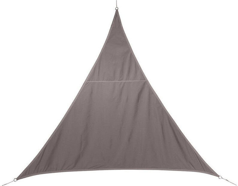Hespéride Voile d'ombrage triangulaire Curacao 2 m taupe