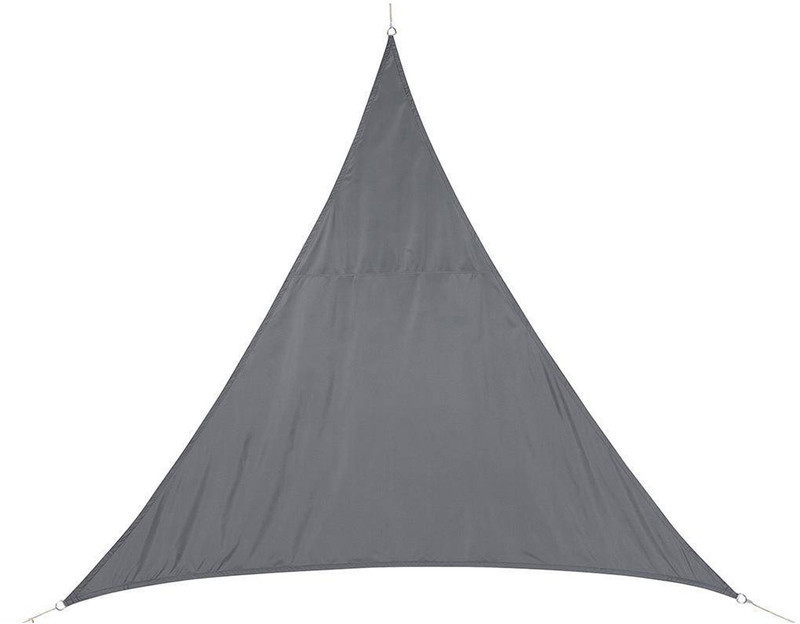 Hespéride Voile d'ombrage triangulaire Curacao 3 m gris
