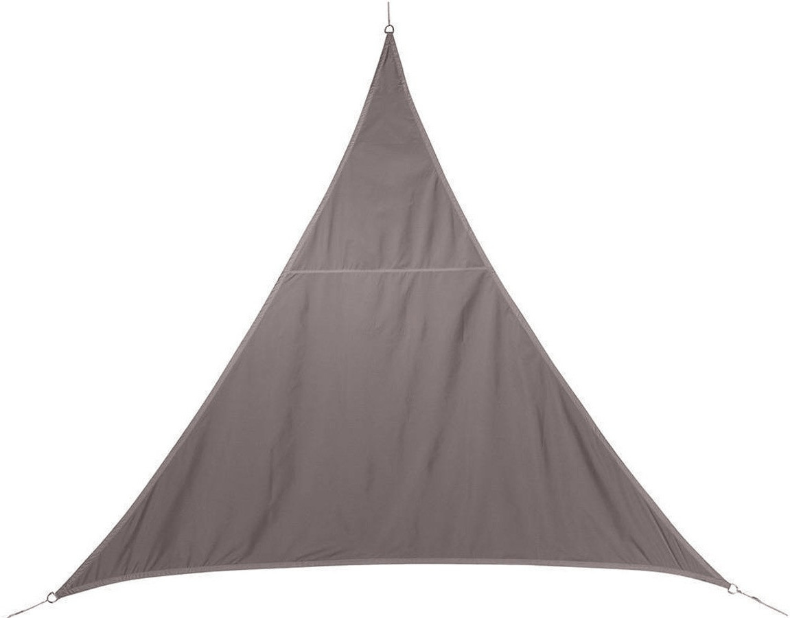 Hespéride Voile d'ombrage triangulaire Curacao 3 m taupe