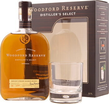 Woodford Reserve Distiller\'s Select 0,7l 43,2% Geschenkbox mit Glas ab  25,49 € | Preisvergleich bei