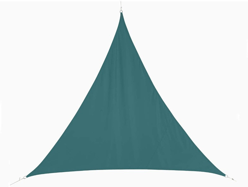 Hespéride Voile d'ombrage triangulaire Curacao 3 m bleu orage