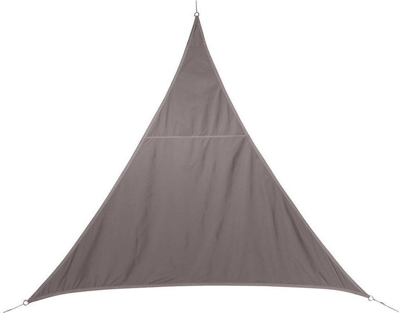 Hespéride Voile d'ombrage triangulaire Curacao 5 m taupe