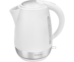 Bomann WK 3004 CB Schwarz Wasserkocher 1,7 Liter 2200 Watt mit Kalkfilter