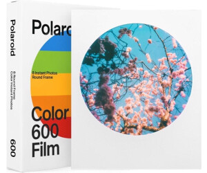 Película fotográfica  Polaroid Color Film 600, Sensibilidad ISO 640, 8  fotos, 107 por 88 mm, Blanco
