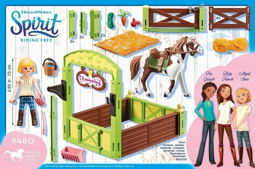 Playmobil Spirit wild und frei Pferdebox Abigail Boomerang
