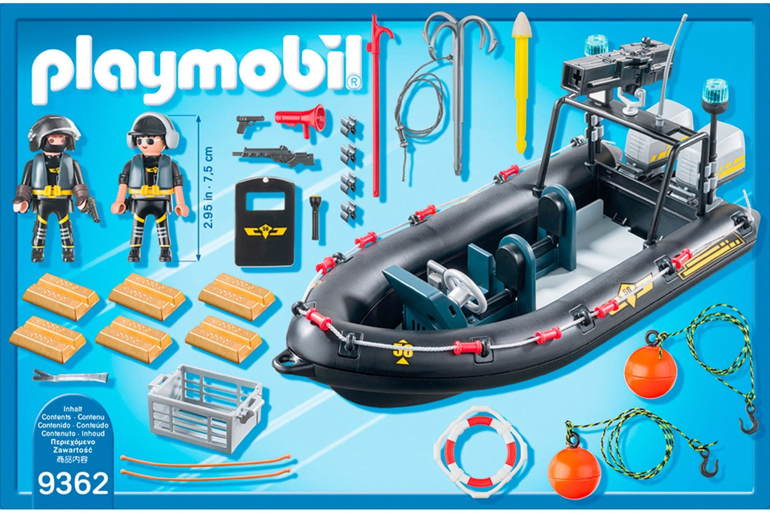 PLAYMOBIL 6795 Mann Im Schlauchboot – Spielzeug-Set Für Kinder, Schwimmfähig, Für Badewanne & Pool