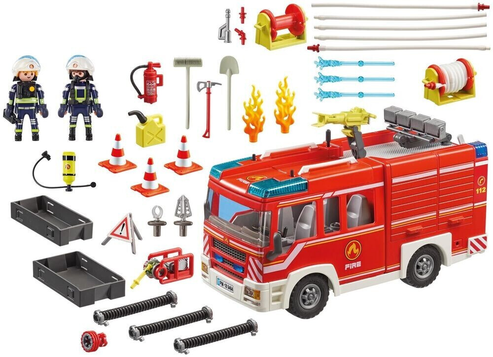 Playmobil City Action Les pompiers 9464 Fourgon d'intervention des pompiers  - Playmobil - Achat & prix