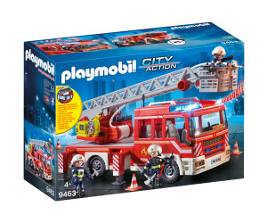 Soldes Playmobil Camion de pompiers et véhicule enflammé (70557) 2024 au  meilleur prix sur