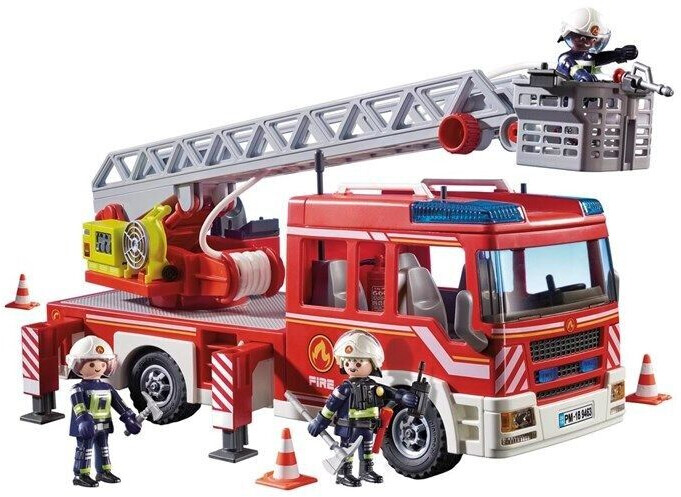 PLAYMOBIL City Action Camion de pompiers avec échelle pivotante - 9463