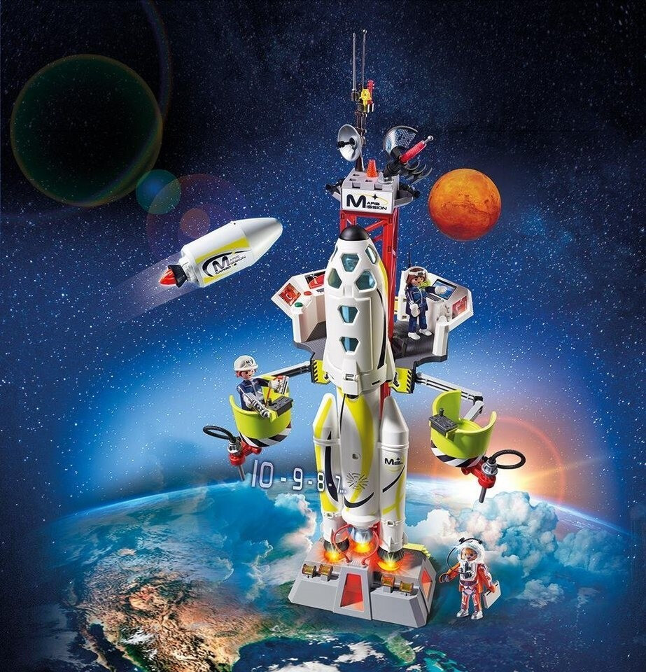 Soldes Playmobil Fusée Mars avec plateforme de lancement (9488) 2024 au  meilleur prix sur