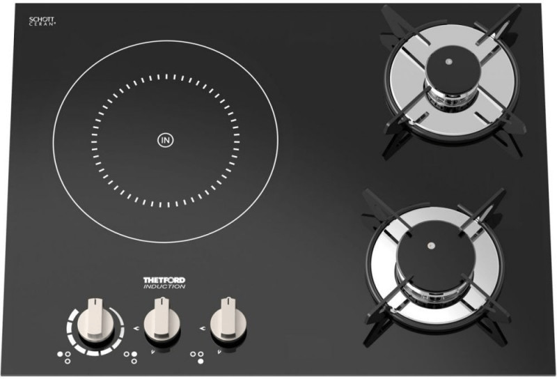 PLAQUE DE CUISSON HYBRIDE GAZ + INDUCTION THETFORD Topline 981.