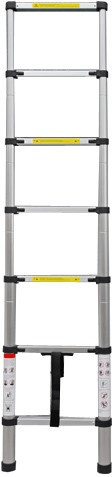 Varan Échelle télescopique en aluminium 2 m 7 échelons
