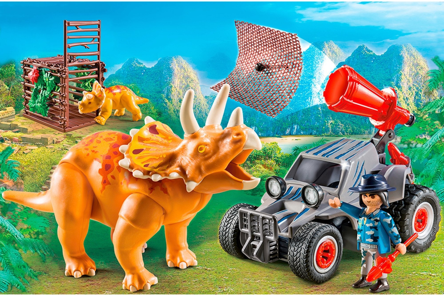 Playmobil The Explorers Offroader Mit Dino Fangnetz Ab